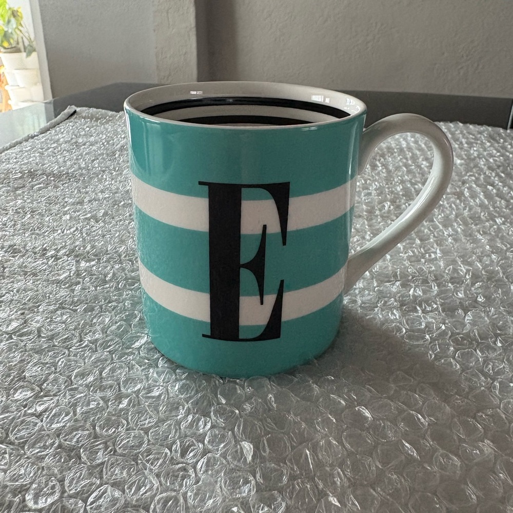 Kate Spade Lenox to the letter “E” mug